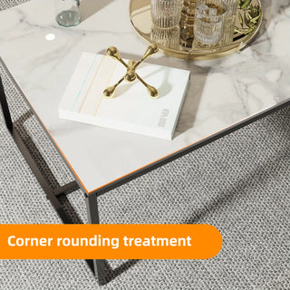 SlateForge Modern Sintered Stone Coffee Table