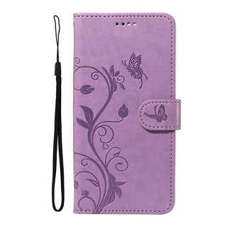 Butterfly Flower Vine Wallet Case for iPhone