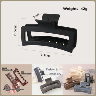 Oversized Frosted Square Hair Clip