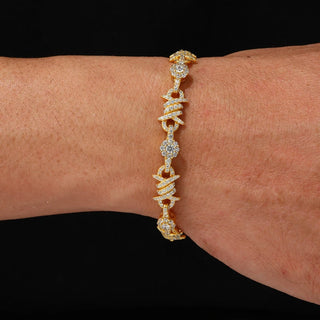 Bling Iced Out Moissanite Thorns Bracelet
