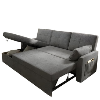 2-in-1 Pull Out Sleeper Sofa Bed with Hidden Storage