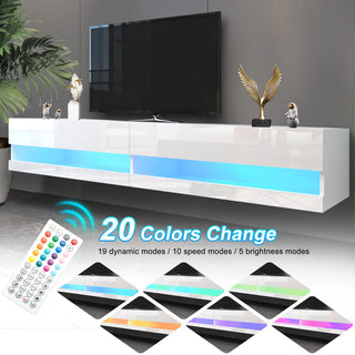 LumieFloat 71" LED Floating TV Stand