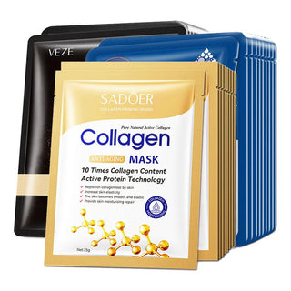 20pcs Hyaluronic Acid Collagen Face Mask Sets