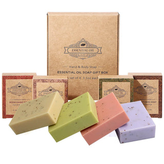 4-Pack Essential Oil Soap Gift Box