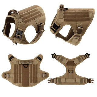 Heavy-Duty 6-Piece Tactical Dog Harness and Leash Set