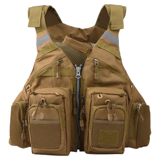Lixada Outdoor Fishing Vest – Multifunctional Life Jacket with Storage & Safety Features