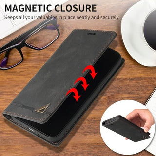 Anti-Theft Wallet Flip Leather Case