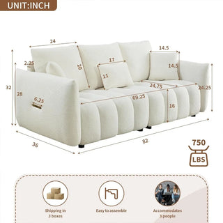 82" Deep-Seat Sofa