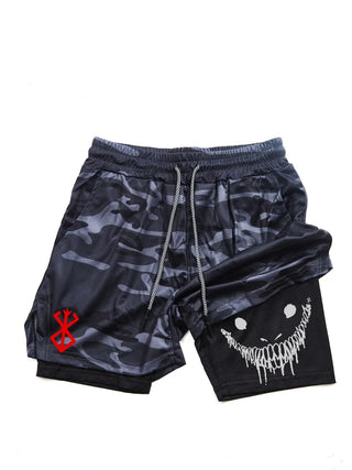 Berserk Men's 2-in-1 Sports Shorts