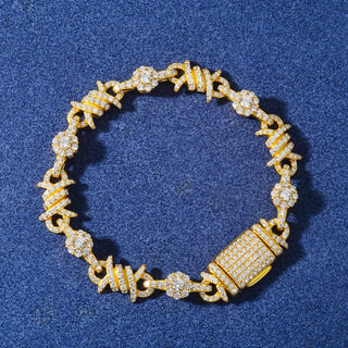 Bling Iced Out Moissanite Thorns Bracelet