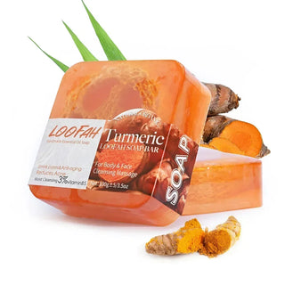 Handmade Loofah Soap 5-in-1 Essential Oil Blend (100g)