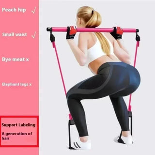 Portable Pilates Bar with Resistance Bands