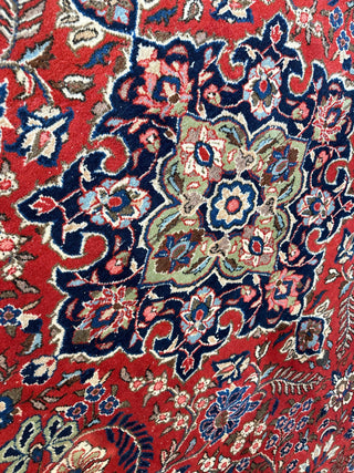 1940's Persian Yazd Area Rug 7’11” X 10’10″