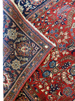 1940's Persian Yazd Area Rug 7’11” X 10’10″