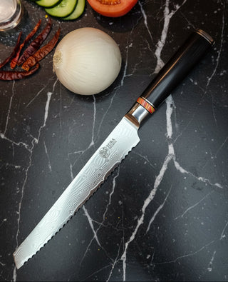 TORA Pro Series 8-Piece Chef Knife Set – VG10 67-Damascus Steel Japanese Chef Knives