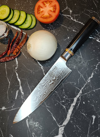 TORA Pro Series 8-Piece Chef Knife Set – VG10 67-Damascus Steel Japanese Chef Knives