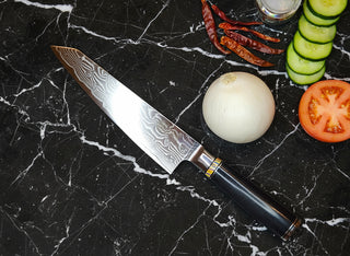 TORA Pro Series 8-Piece Chef Knife Set – VG10 67-Damascus Steel Japanese Chef Knives