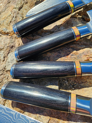 Professional-Grade 8-Piece VG10 Damascus Knife Set