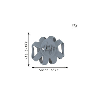 9-Piece Frosted Octopus Hair Clip Set – Matte Finish, Elegant & Cute Claw Clips