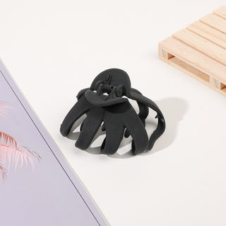 9-Piece Frosted Octopus Hair Clip Set – Matte Finish, Elegant & Cute Claw Clips