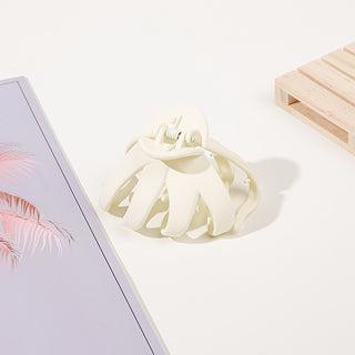 9-Piece Frosted Octopus Hair Clip Set – Matte Finish, Elegant & Cute Claw Clips