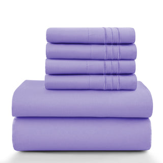 Lux Décor 6Pc Solid Sheet Set