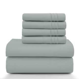 Lux Décor 6Pc Solid Sheet Set