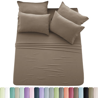 Lux Décor 6Pc Solid Sheet Set