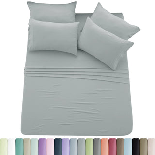 Lux Décor 6Pc Solid Sheet Set