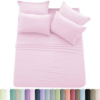 Lux Décor 6Pc Solid Sheet Set