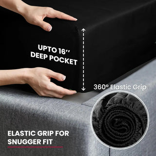 Lux Decor Bedsheet Set-Rayon Derived from Bamboo Sheets