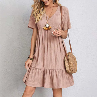 SunFlirt Ruffle Mini Sun Dress