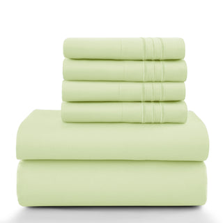 Lux Décor 6Pc Solid Sheet Set