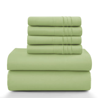 Lux Décor 6Pc Solid Sheet Set