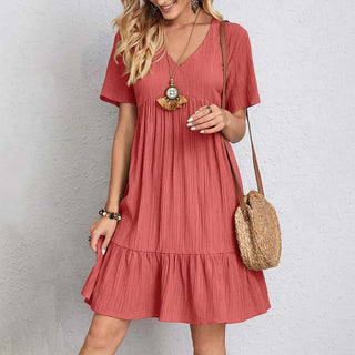 SunFlirt Ruffle Mini Sun Dress