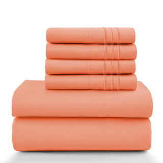 Lux Décor 6Pc Solid Sheet Set