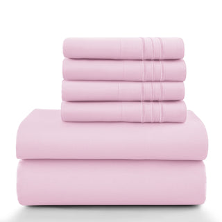Lux Décor 6Pc Solid Sheet Set