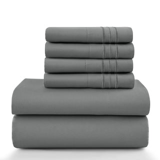 Lux Décor 6Pc Solid Sheet Set