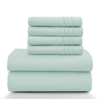 Lux Décor 6Pc Solid Sheet Set