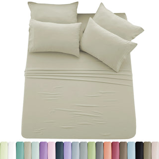 Lux Décor 6Pc Solid Sheet Set