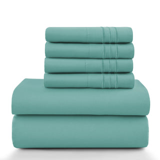Lux Décor 6Pc Solid Sheet Set