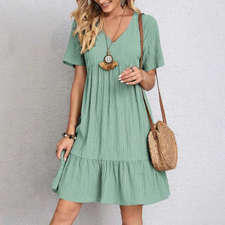 SunFlirt Ruffle Mini Sun Dress