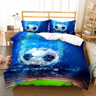 Goal Score Soccer Duvet Cover Set