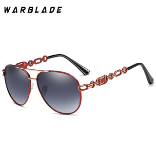WarBlade Women’s Pilot Polarized Sunglasses – Vintage Metal UV400 Eyewear