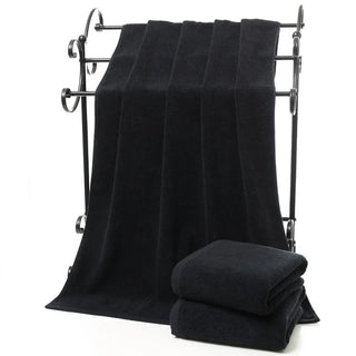 Cotton Black Bath Towel