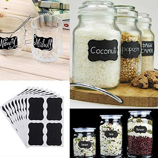 36Pcs/Set Blackboard Sticker Kitchen Jar Organizer Labels