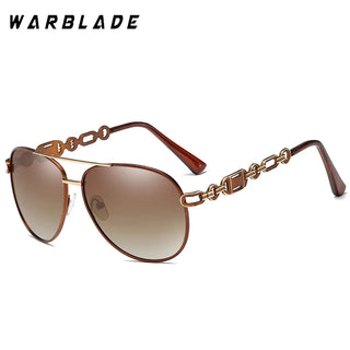 WarBlade Women’s Pilot Polarized Sunglasses – Vintage Metal UV400 Eyewear