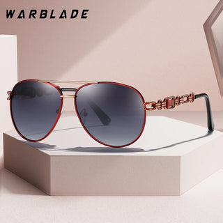 WarBlade Women’s Pilot Polarized Sunglasses – Vintage Metal UV400 Eyewear