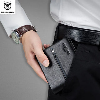 BULLCAPTAIN Genuine Leather Wallet