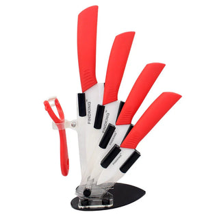 FINDKING Quality kitchen Ceramic Knife set with Acrylic Holder